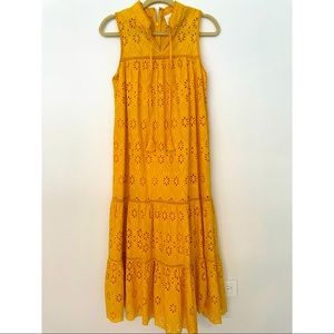 Kate Spade Yellow Eyelet Dress
